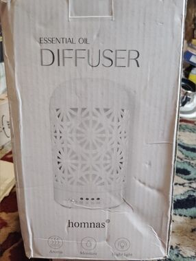homnas White Essential Oil Diffuser